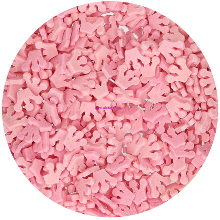 FunCakes cukrové ružové korunky ( crowns pink) 45g