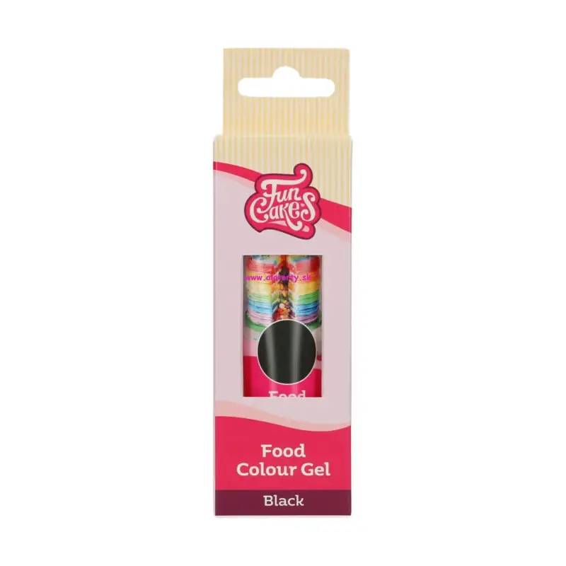 FunCakes gelová farba Black 30 g